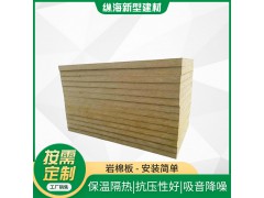 防火岩棉板 隔墙吊顶隔音岩棉板 建筑外墙防火保温板复合岩棉板