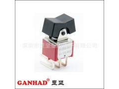 罡坚GANHAD摇臂开关厂家供应六脚侧插二档三档钮子开关摇头开关图1