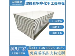 手工板玻镁板彩钢净化手工夹芯板 手术室无尘车间彩钢玻镁板
