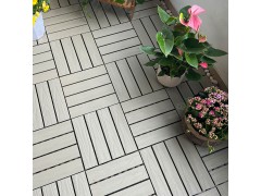 新品 户外塑木花园露台木塑地板 阳台浴室庭院DIY 防腐生态木地砖图1