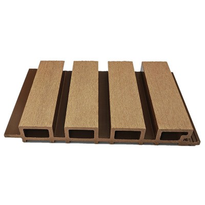 博岭 木塑墙板 室外园林景观护墙板 220*26格栅板 WPC户外墙板