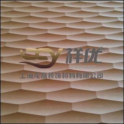 电视背景墙 艺术造型板 装饰板 墙面装饰板 波浪板背景墙雕刻板材图2