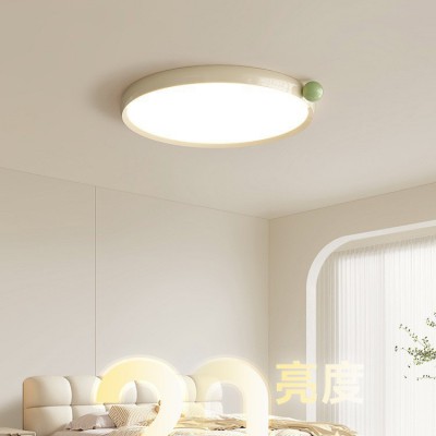 中山果果灯新款奶油风护眼吸顶灯现代简约全光谱超薄无缝卧室灯具图2