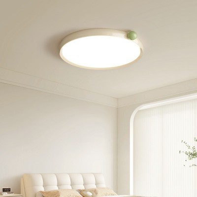 中山果果灯新款奶油风护眼吸顶灯现代简约全光谱超薄无缝卧室灯具图4