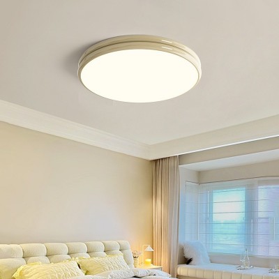 全光谱护眼主卧室吸顶灯奶油风现代简约儿童房间客厅灯中山灯具