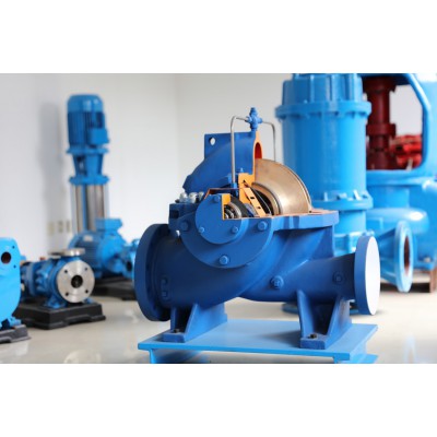 高田现货供应卧式循环离心泵水泵 大流量中开双吸泵图3