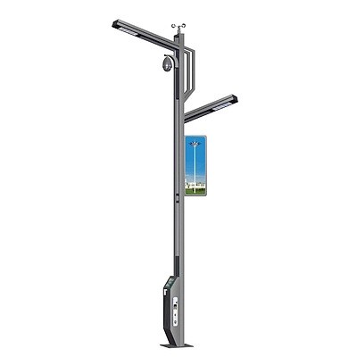 LED多功能智慧路灯5G带显示屏市电路灯充电桩城市智慧型交通路灯