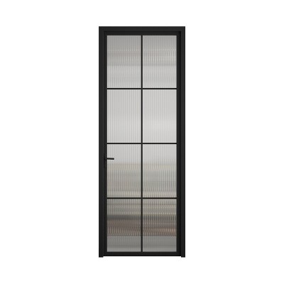 铝合金卫生间门厂家极窄边卧室厨房平开门静音玻璃浴室厕所门定制