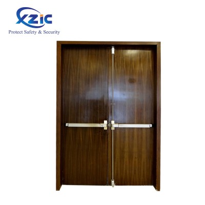 美标UL木质防火门烤漆酒店房门厂家定制90分钟实木复合木制消防门图4