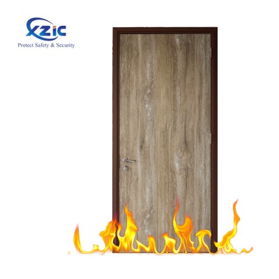 甲乙级90分钟木质防火门单开 楼梯口通道双开逃生门带玻一门一证图1