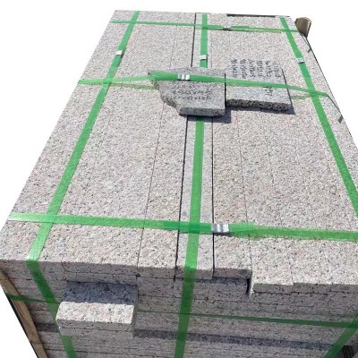 石材外墙干挂板 芝麻白花岗岩荔枝面建筑外挂墙面石地铺工程板厂