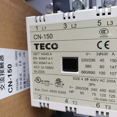 全新原装TECO台安交流电磁接触器CN-150 AC220V AC110V AC380V图5