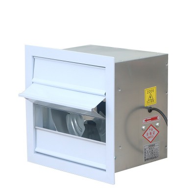 电梯机房方型防爆壁式风机220V壁式百叶轴流风机XBDZ方形壁式