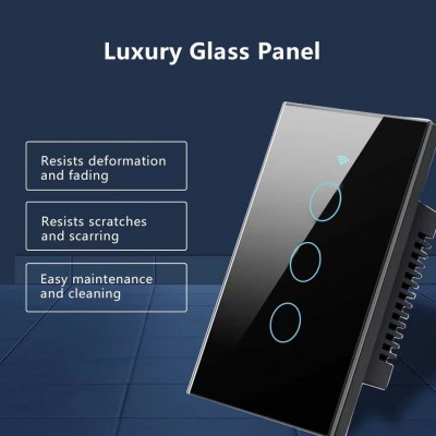 涂鸦智能开关单零火通用wifi +RF433美规巴西规澳规通用120型图2