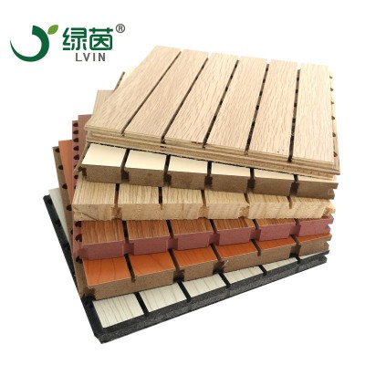 厂家发货木质环保吸音板A级防火陶铝阻燃降噪穿孔隔音板吸音板