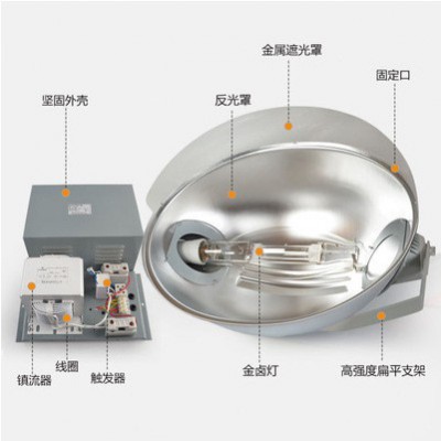 上海亚明建筑之星塔吊灯2000W亚明镝灯2000W金卤灯投光灯工地大灯