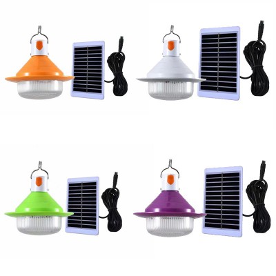 新款太阳能分体球泡灯三档调节夜市灯充电露营灯LED应急挂钩灯