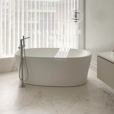 柔光肌肤釉寒江雪法式大理石瓷砖质感暖色客厅地砖卫生间墙砖