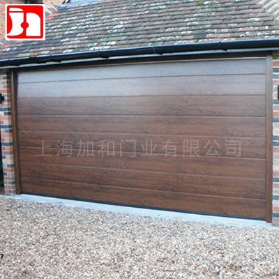 加工定制铝合金电动车库门保温翻板车库门彩钢家装建材电动车库门图4