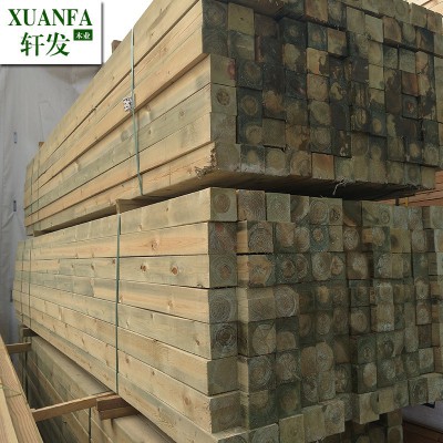 樟子松防腐木地板户外立柱横梁柱子木方木板材木龙骨批发图4