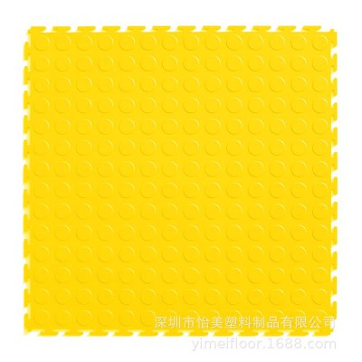 定制PVC工业地板锁扣拼接地胶车间车库汽修厂修理间软胶地垫灰色