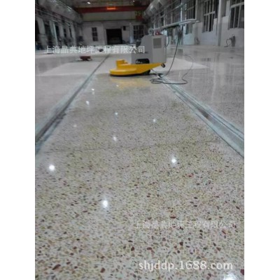 水磨石地坪晶面抛光施工价格 环氧地面翻新 混凝土地坪浇筑找平图2