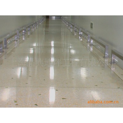 晶面水磨石地坪 镜面磨石子 晶面磨光石地面 现场整体无缝浇筑图2