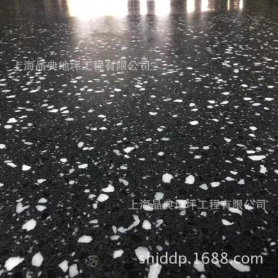 晶面水磨石地坪 镜面磨石子 晶面磨光石地面 现场整体无缝浇筑图4