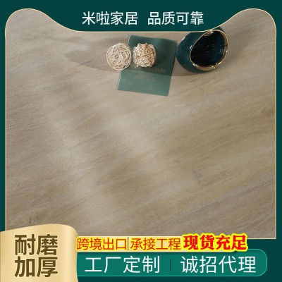 SPC石塑地板锁扣5mm家用商用 酒店工程学校公寓改造翻新 工厂直营图1