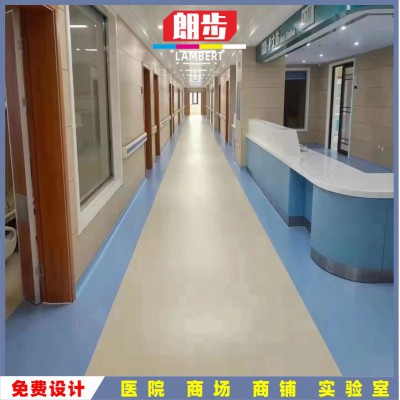 同质透心医院办公室地胶强化工业仓库车间防静电塑胶 商用pvc地板图1