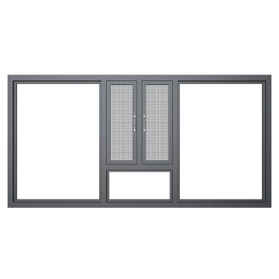 工厂直销断桥铝门窗封阳台平开推拉落地窗纱一体隔音玻璃系统窗户图5