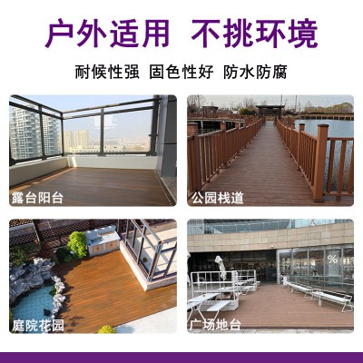 实心共挤木塑地板厂家批发户外加厚防滑地板室外花园庭院塑木地板图3