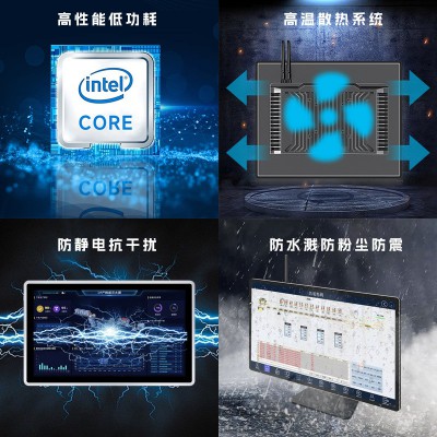 星马工业看板工控一体机无风扇嵌入式电容电阻触屏平板宽屏显示器图3