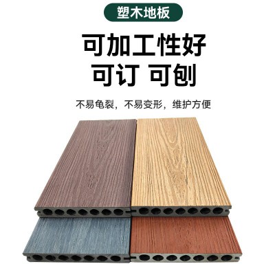 户外地板厂家货源ASA共挤塑木地板别墅庭院花园栈道防腐环保地板图3