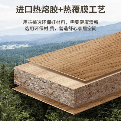 批发同色柜体板颗粒板全屋门墙柜一体多层板家装用木板材杨木材质图3