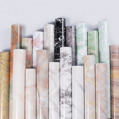 一件代发大理石墙纸自粘厨房防水防油灶台油烟机家具翻新防潮贴纸