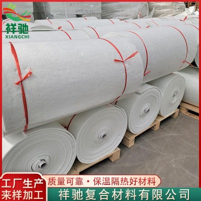 高硅氧玻璃纤维防火针刺毡吸热隔音管道保温防火阻燃针刺毡耐高温