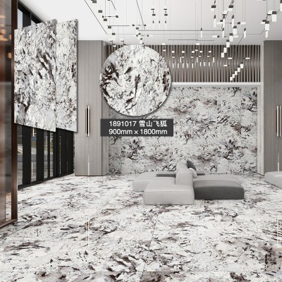 佛山玉石奢石大理石岩板900x1800大板砖通体大理石瓷砖客厅地砖