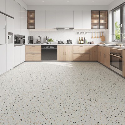 spc石塑锁扣地板厂家直供新料石纹防烟烫石晶耐磨耐刮阻燃地板图1