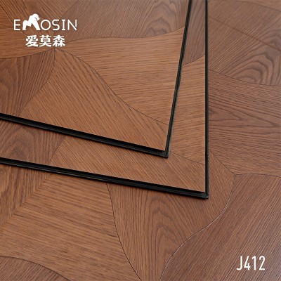 法式复古拼花强化复合木地板12厚耐磨防水中古风艺术拼花地板工厂图1