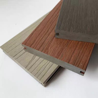 WO跨境外贸共挤实心塑木地板户外庭院花园可防腐wpc塑木地板室外图5