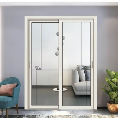 卧室隔断三联动推拉门二轨阳台推拉隔音中空玻璃移静音设计