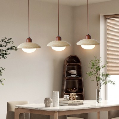 外贸跨境热卖灯具黄洞石侘寂风设计师餐厅灯民宿茶室吧台床头吊灯图5