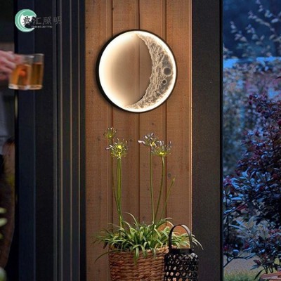 户外防水壁灯别墅庭院灯室外led月亮外墙室内壁挂式氛围装饰灯图3