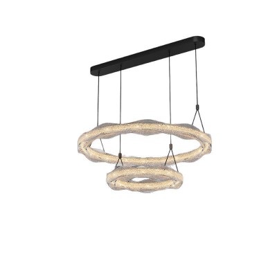 意式极简客厅树脂吊灯现代轻奢大气圆环形大厅餐桌灯全光谱护眼灯图5