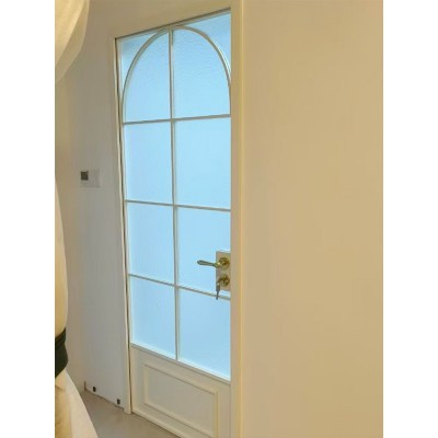 法式复古平开门铝合金长虹玻璃门门联窗一体厨房卫生间室内阳台