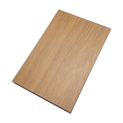 超微孔蜂窝铝板厂家 图书馆会议室冲孔氟碳木纹吸音微孔铝蜂窝板图4