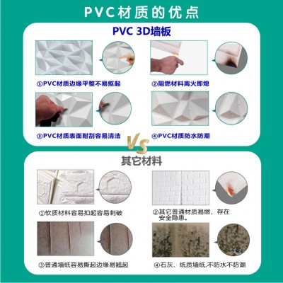 PVC立体天花板家装吊顶605*605mm工装3Dceiling plafond龙骨安装