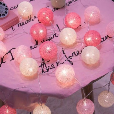 跨境热销20球LED棉线球灯电池款房间装扮儿童帐篷搭配灯饰图5