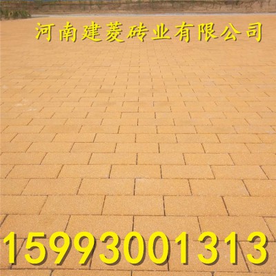 郑州陶瓷透水砖600*300*55厂家直销 陶瓷颗粒透水砖